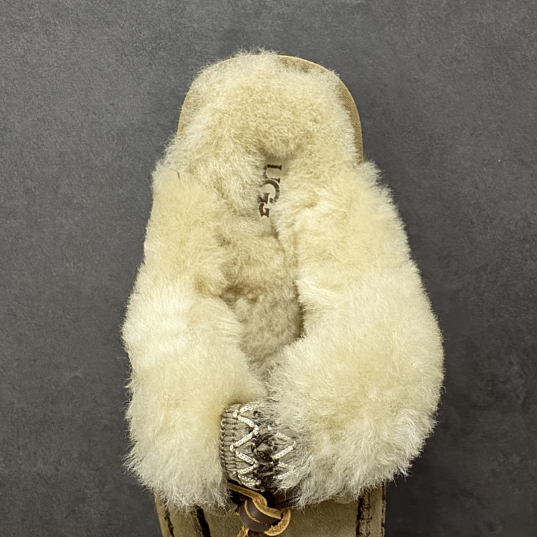 图片[7]-【X1纯原】全网热卖款最齐UGG130个配色市面顶级版本 UGG阿尔派半拖3CM中厚底女款小红书爆款8260 广州外贸大厂生产鞋头到鞋垫真羊皮毛一体独立外盒包装芯片带防水工艺区别市面任何版本 3cm厚底独立原版开发大底羊绒鞋垫冬季保暖外出家居都是很适合的选择进年uug推出款式系列局部偏向年轻消费者喜好也走到时尚潮流穿搭的前沿鞋身材质防泼水涂层翻毛皮鞋面17毫米UGGPURE™植入式羊毛内底轻便防滑舒适橡胶外底带有品牌LOGO商标带全套包装 尺码：353637383940-选品中心