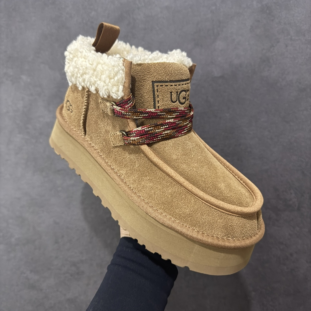 图片[3]-【X1纯原】全网最齐ugg130个配色市面顶级版本 UGG芙卡拉3cm厚底雪地靴女款3954 广州外贸大厂生产鞋头到鞋垫真羊皮毛一体独立外盒包装芯片带防水工艺区别市面任何版本 独立原版开发大底羊绒鞋垫冬季保暖外出家居都是很适合的选择近年uug推出款式系列局部偏向年轻消费者喜好也走到时尚潮流穿搭的前沿鞋身材质防泼水涂层翻毛皮鞋面17毫米UGGPURE™植入式羊毛内底轻便防滑舒适橡胶外底带有品牌LOGO商标带全套包装 尺码：353637383940-选品中心