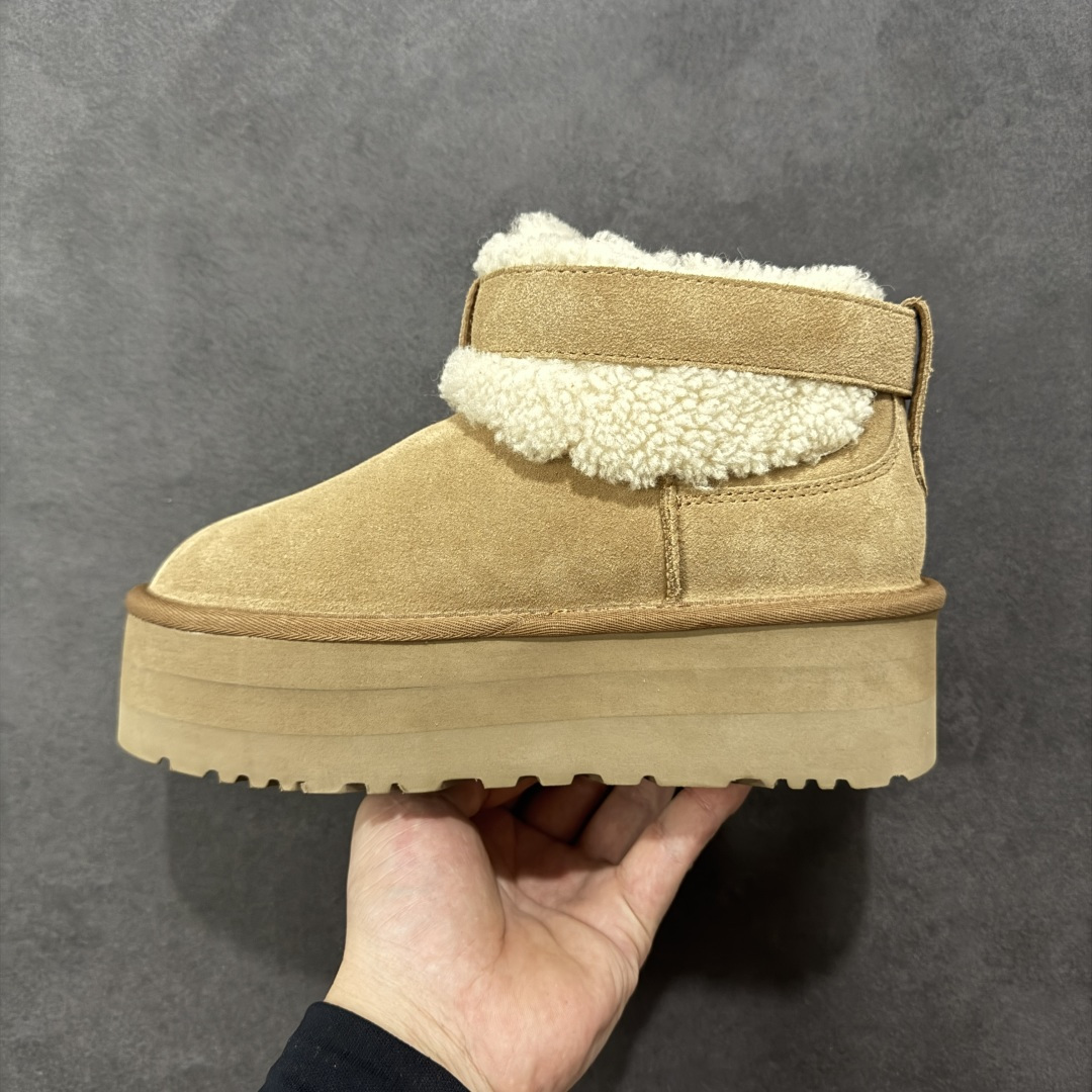 图片[2]-【X1纯原】全网热卖款最齐UGG130个配色市面顶级版本 UGG圆头搭扣3.5cm厚底雪地靴女款4041 广州外贸大厂生产鞋头到鞋垫真羊皮毛一体独立外盒包装芯片带防水工艺区别市面任何版本 独立原版开发大底羊绒鞋垫冬季保暖外出家居都是很适合的选择近年uug推出款式系列局部偏向年轻消费者喜好也走到时尚潮流穿搭的前沿鞋身材质防泼水涂层翻毛皮鞋面17毫米UGGPURE™植入式羊毛内底轻便防滑舒适橡胶外底带有品牌LOGO商标带全套包装 尺码：353637383940-选品中心