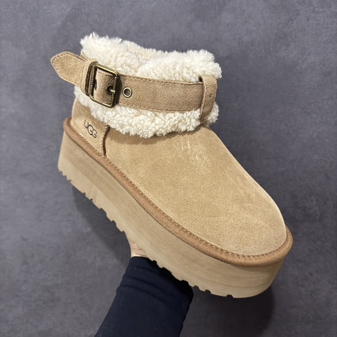 图片[3]-【X1纯原】全网热卖款最齐UGG130个配色市面顶级版本 UGG圆头搭扣3.5cm厚底雪地靴女款4041 广州外贸大厂生产鞋头到鞋垫真羊皮毛一体独立外盒包装芯片带防水工艺区别市面任何版本 独立原版开发大底羊绒鞋垫冬季保暖外出家居都是很适合的选择近年uug推出款式系列局部偏向年轻消费者喜好也走到时尚潮流穿搭的前沿鞋身材质防泼水涂层翻毛皮鞋面17毫米UGGPURE™植入式羊毛内底轻便防滑舒适橡胶外底带有品牌LOGO商标带全套包装 尺码：353637383940-选品中心