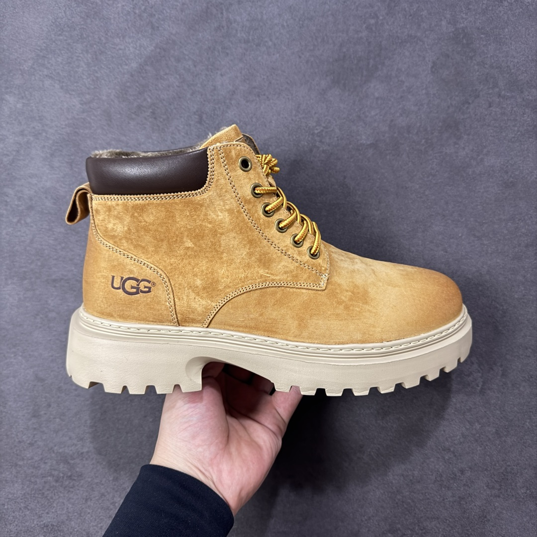 【广东纯原】UGG Tasman Weather Hybrid 塔斯曼混合系列户外中帮休闲马丁靴雪地靴 UGG秋冬新品（毛绒一体内里保暖锁热）秋冬必备 户外中帮休闲马丁靴雪地靴系列 # 代购专供品质 面料采用进口头层牛皮材质 鞋内里采用🔥毛茸一体内里保暖锁热。外置高弹Modern 外置防滑橡塑发泡超轻大底 系带设计 穿脱十分方便 采用TPU模压定型真皮鞋面材质#EVA轻翼外底防滑,耐磨性和良好的弹性！美国轻奢品牌 尺码：39 40 41 42 43 44 编码：TLB330340-选品中心
