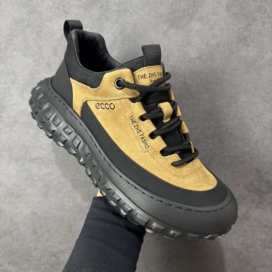图片[3]-【广东纯原】ECCO爱步男款新款运动登山鞋 轻盈减震牛皮耐磨户外跑鞋 越野系列 甄选优质牛皮革搭配纺织衬里 防污透气，户外无忧 无惧旷野 提供出色的能量回弹和缓震支撑 长距离不累脚 驰骋百公里 直接注塑工艺连接鞋面与鞋底 一体成型，合脚稳固 贴合舒适 预防前冲 橡胶外底多地形适应，抓地耐磨 为每一次徒步提供稳定支撑 动态平衡 无惧陡坡 简约设计 穿型入野 尺码：38 39 40 41 42 43（皮鞋码） 编码：TLB350360-选品中心