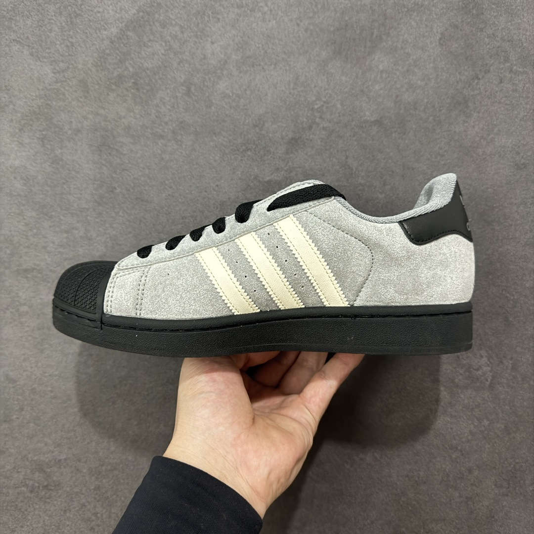 图片[2]-【GX版本】Adidas Originals Superstar II全新配色 贝壳头休闲板鞋 独家控货 平台正单 全鞋百分百原材料 全鞋电脑针车 Logo针车间距针数原版一致 皮料切割冲裁零瑕疵 原鞋一致含胶量大底 原盒中文内外标 大几率过验 不对比市面只对比原鞋 只服务最高端市场 货号：JQ3222 尺码：36-45-选品中心