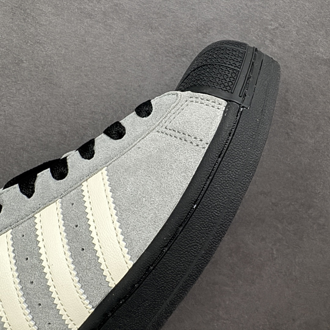 图片[5]-【GX版本】Adidas Originals Superstar II全新配色 贝壳头休闲板鞋 独家控货 平台正单 全鞋百分百原材料 全鞋电脑针车 Logo针车间距针数原版一致 皮料切割冲裁零瑕疵 原鞋一致含胶量大底 原盒中文内外标 大几率过验 不对比市面只对比原鞋 只服务最高端市场 货号：JQ3222 尺码：36-45-选品中心