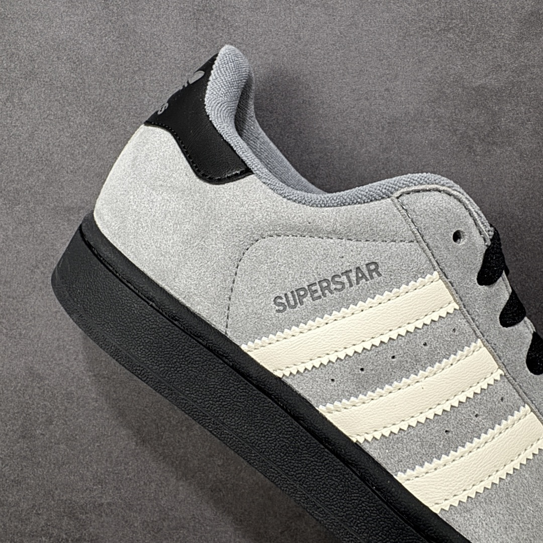 图片[6]-【GX版本】Adidas Originals Superstar II全新配色 贝壳头休闲板鞋 独家控货 平台正单 全鞋百分百原材料 全鞋电脑针车 Logo针车间距针数原版一致 皮料切割冲裁零瑕疵 原鞋一致含胶量大底 原盒中文内外标 大几率过验 不对比市面只对比原鞋 只服务最高端市场 货号：JQ3222 尺码：36-45-选品中心