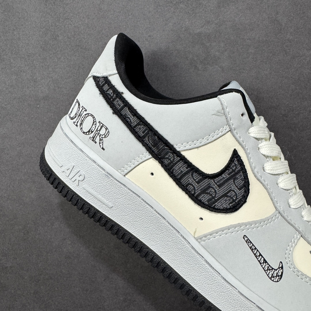 图片[6]-【定制版】Nike Air Force 1 \’07 Low “迪奥联名——花纹米灰黑”空军一号 高端定制 低帮 运动鞋 休闲鞋 折边针车 工艺难度大 原楦头原纸板 原装鞋盒 定制五金配件 内置全掌气垫 原厂鞋底 货号：BK0188-081 尺码：36 36.5 37.5 38 38.5 39 40 40.5 41 42 42.5 43 44 44.5 45 编码：HXSB310320-选品中心