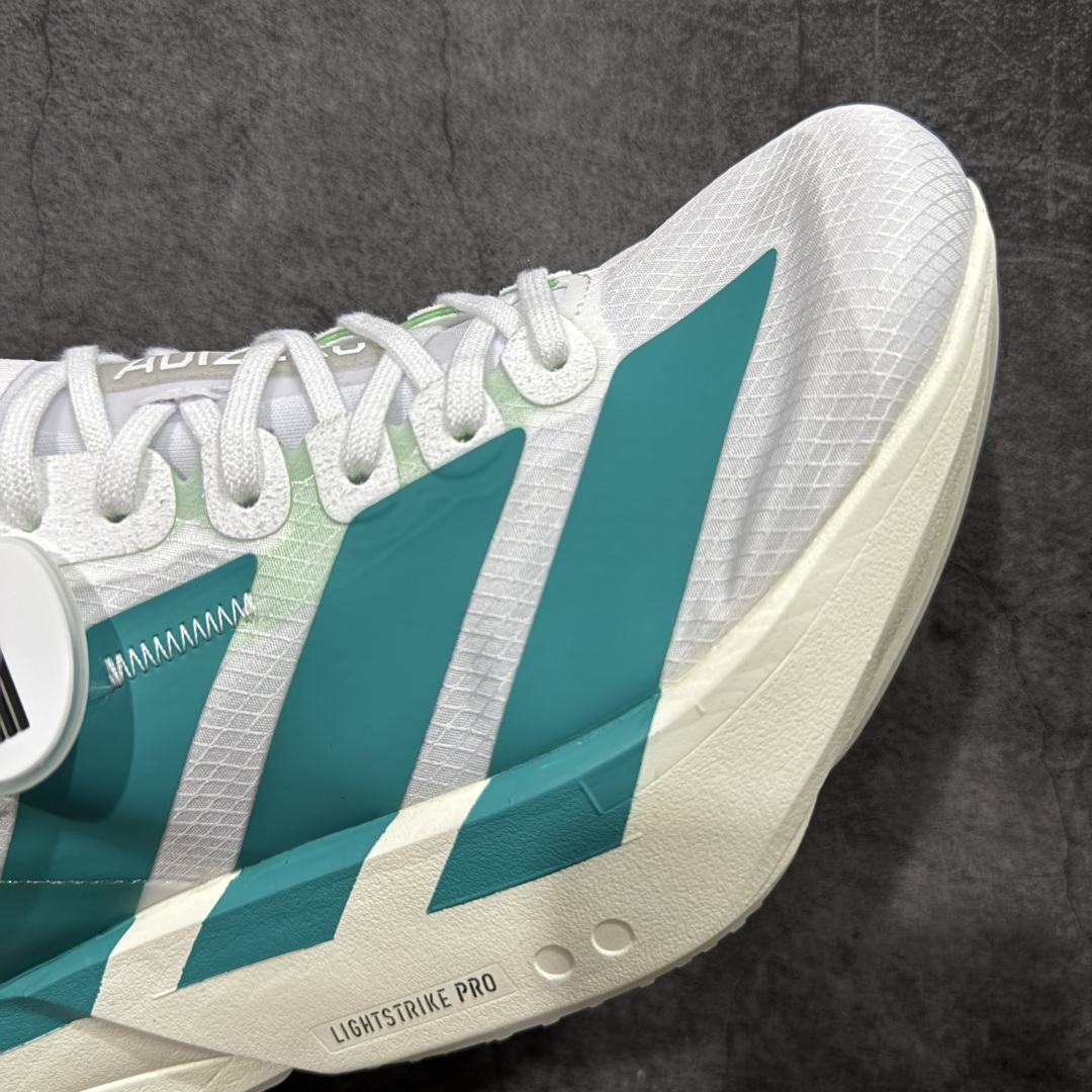 图片[6]-【NO.1纯原】Adidas Adizero Adios Pro 4 M竞训跑步鞋 白绿色 JR1267 市场独一档品质 区别所有版本 原鞋购入开发数月 原材料 原档案打造 细节版型一比一 独立双层组合底私模. 搭配ENERGYRODS 2.0真碳柱，每一步都动力满满 鞋面用的是Lightlock技术，轻透又贴合，就像给脚定制的一样。 中底是全掌Lightstrike Pro泡棉，软弹感超绝 真正一比一还原真实脚感💪🏻 尺码：36 36.5 37 38 38.5 39 40 40.5 41 42 42.5 43 44 44.5 45 46-选品中心