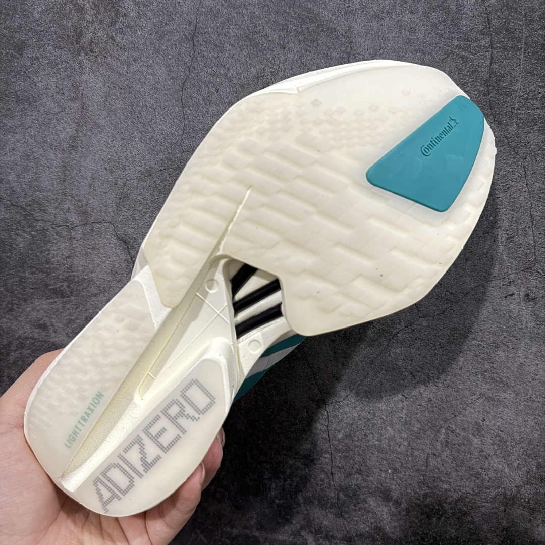 图片[9]-【NO.1纯原】Adidas Adizero Adios Pro 4 M竞训跑步鞋 白绿色 JR1267 市场独一档品质 区别所有版本 原鞋购入开发数月 原材料 原档案打造 细节版型一比一 独立双层组合底私模. 搭配ENERGYRODS 2.0真碳柱，每一步都动力满满 鞋面用的是Lightlock技术，轻透又贴合，就像给脚定制的一样。 中底是全掌Lightstrike Pro泡棉，软弹感超绝 真正一比一还原真实脚感💪🏻 尺码：36 36.5 37 38 38.5 39 40 40.5 41 42 42.5 43 44 44.5 45 46-选品中心