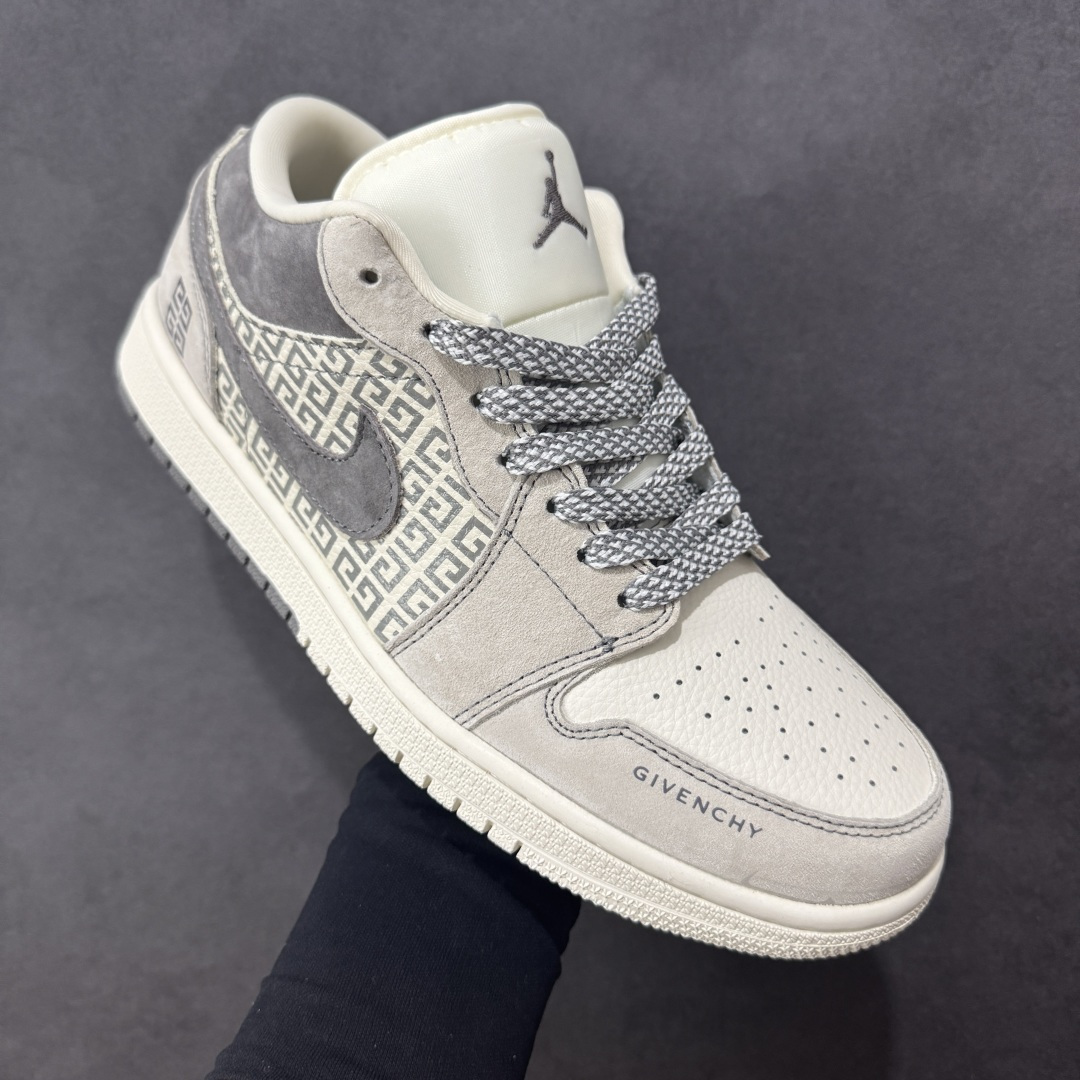 图片[3]-【定制版】Air Jordan 1 Low AJ1 乔1 “纪梵希联名—米白灰”高端定制 低帮复古篮球鞋 #定制鞋盒 大厂纯原品质出货 超高清洁度 皮料切割干净无任何毛边 细节完美 货号：LD8888-008 尺码：36 36.5 37.5 38 38.5 39 40 40.5 41 42 42.5 43 44 44.5 45-选品中心