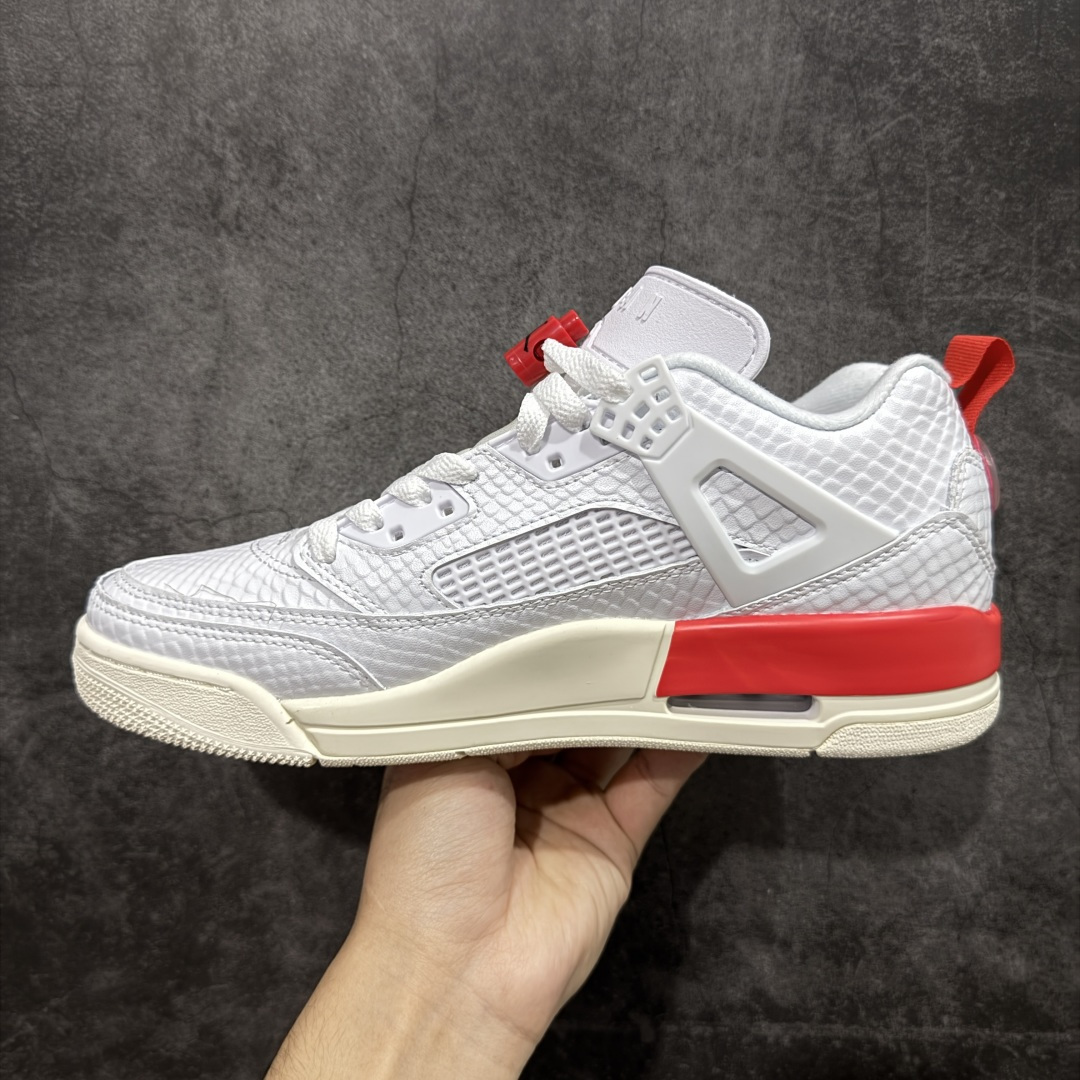 图片[2]-【顶级塑料膜版本】Jordan Spizike Low 蛇纹白红 IH4501-100 纯原低帮篮球鞋 原楦原纸板 原厂材料开发 细节把控到位 主供外贸客户 打造完美鞋型 纸板中底 钢印 完美版型 公司货既视感 尺码：36 36.5 37.5 38 38.5 39 40 40.5 41 42 42.5 43 44 44.5 45 46-选品中心