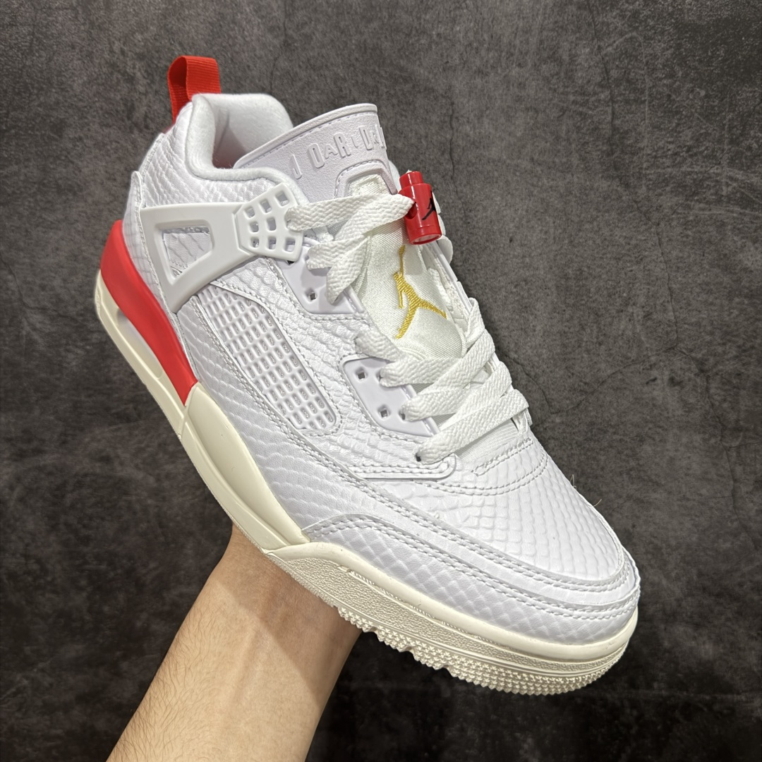 图片[3]-【顶级塑料膜版本】Jordan Spizike Low 蛇纹白红 IH4501-100 纯原低帮篮球鞋 原楦原纸板 原厂材料开发 细节把控到位 主供外贸客户 打造完美鞋型 纸板中底 钢印 完美版型 公司货既视感 尺码：36 36.5 37.5 38 38.5 39 40 40.5 41 42 42.5 43 44 44.5 45 46-选品中心