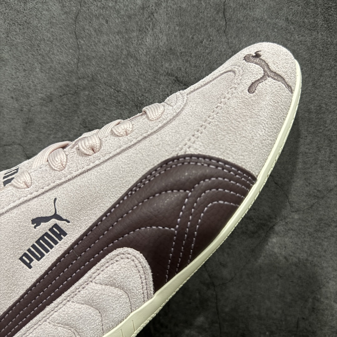 图片[6]-【CS纯原】Puma Speedcat OG Sparco 彪马罗马阿莫尔系列 复古运动休闲赛车跑鞋 豆沙粉 406329-52 市场第一梯队品质 版型 细节 烫金走线 完全碾压市场任意版本 欢迎对比🆚 工厂耗时3个月开发 原装档案原数据纸版楦型 采用固色翻毛皮鞋面材质(正确二次成型\’猛帮\’成型工艺🆚区别市面版本!!) 外置原数据开发轻量耐磨橡胶大底💪🏻 全球知名运动品牌PUMA宝马赛车系列 融合了宝马车队的标志性配色 以趣味十足又前卫复古的设计引领潮流 将赛道精神融入街头时尚 开启前卫竞速之旅 主打前卫复古风 Roma鞋款的鞋侧以复古的流线造型 缀以宝马经典Logo 巧妙吸睛 而Speedcat鞋款以亮眼三色条纹元素缀以舒适鞋面 赋予了独特的个性美学 演绎赛车的无尽能量 尺码：35.5-45-选品中心
