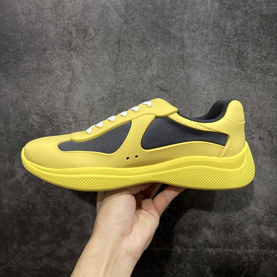 图片[2]-【广东纯原版】Prada America\’s Cup 普拉达 运动鞋 经过重新设计 全新面料和颜色为它注入新的当代精神 这款航海风系带运动鞋 最初在上世纪90年代为LunaRossa船员设计 现在以彩色橡胶和Bike织物重新演绎 Prada LineaRossa徽标彰显经典态度 尺码：36 37 38 39 40 41 42 43 44 45 46 47-选品中心