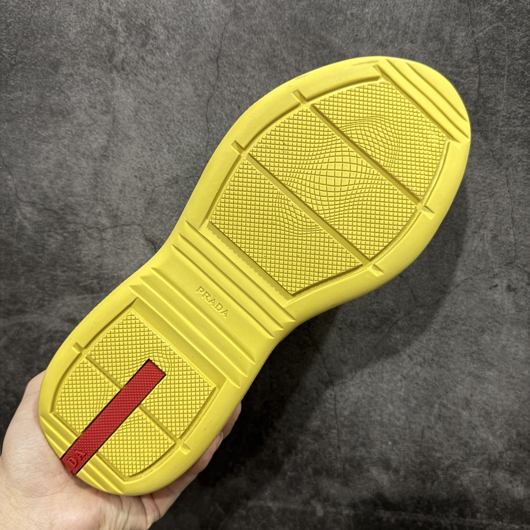 图片[9]-【广东纯原版】Prada America\’s Cup 普拉达 运动鞋 经过重新设计 全新面料和颜色为它注入新的当代精神 这款航海风系带运动鞋 最初在上世纪90年代为LunaRossa船员设计 现在以彩色橡胶和Bike织物重新演绎 Prada LineaRossa徽标彰显经典态度 尺码：36 37 38 39 40 41 42 43 44 45 46 47-选品中心