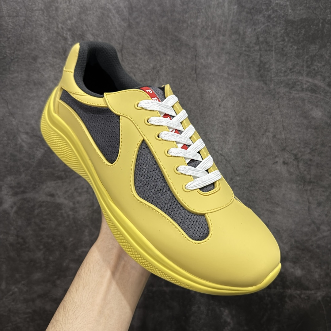 图片[3]-【广东纯原版】Prada America\’s Cup 普拉达 运动鞋 经过重新设计 全新面料和颜色为它注入新的当代精神 这款航海风系带运动鞋 最初在上世纪90年代为LunaRossa船员设计 现在以彩色橡胶和Bike织物重新演绎 Prada LineaRossa徽标彰显经典态度 尺码：36 37 38 39 40 41 42 43 44 45 46 47-选品中心