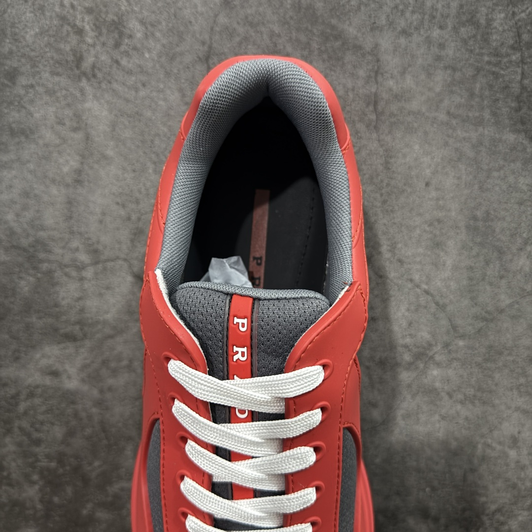 图片[8]-【广东纯原版】Prada America\’s Cup 普拉达 运动鞋 经过重新设计 全新面料和颜色为它注入新的当代精神 这款航海风系带运动鞋 最初在上世纪90年代为LunaRossa船员设计 现在以彩色橡胶和Bike织物重新演绎 Prada LineaRossa徽标彰显经典态度 尺码：36 37 38 39 40 41 42 43 44 45 46 47-选品中心