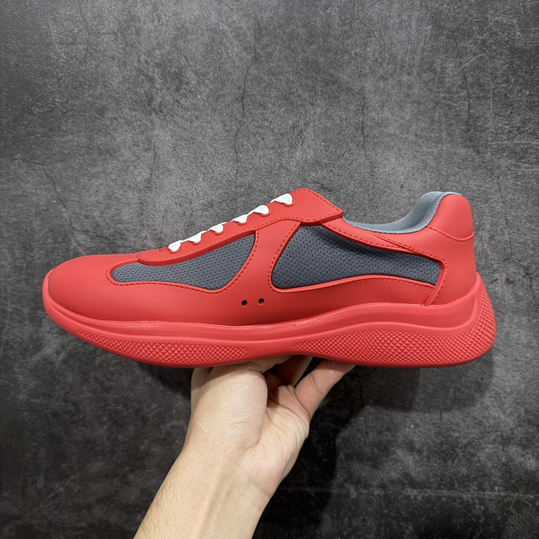 图片[2]-【广东纯原版】Prada America\’s Cup 普拉达 运动鞋 经过重新设计 全新面料和颜色为它注入新的当代精神 这款航海风系带运动鞋 最初在上世纪90年代为LunaRossa船员设计 现在以彩色橡胶和Bike织物重新演绎 Prada LineaRossa徽标彰显经典态度 尺码：36 37 38 39 40 41 42 43 44 45 46 47-选品中心