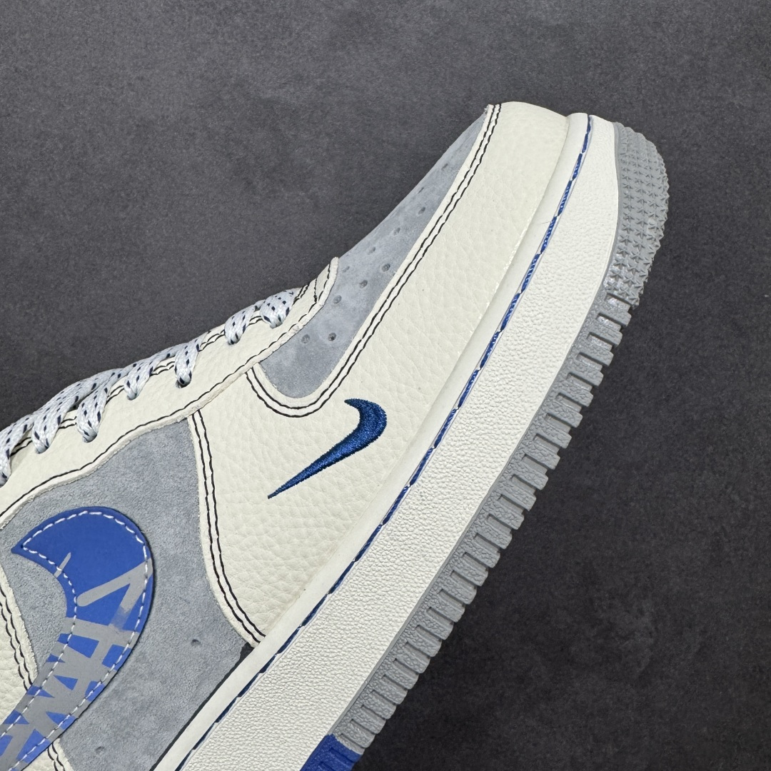 图片[5]-【定制版】Nike Air Force 1\’07 Low 斯图西联名 双拼花蓝勾 空军一号低帮休闲板鞋  #原楦头原纸板 原装鞋盒 定制五金配件 内置全掌气垫 原厂鞋底 货号：XL1979-123  尺码：36 36.5 37.5 38 38.5 39 40 40.5 41 42 42.5 43 44 44.5 45-选品中心