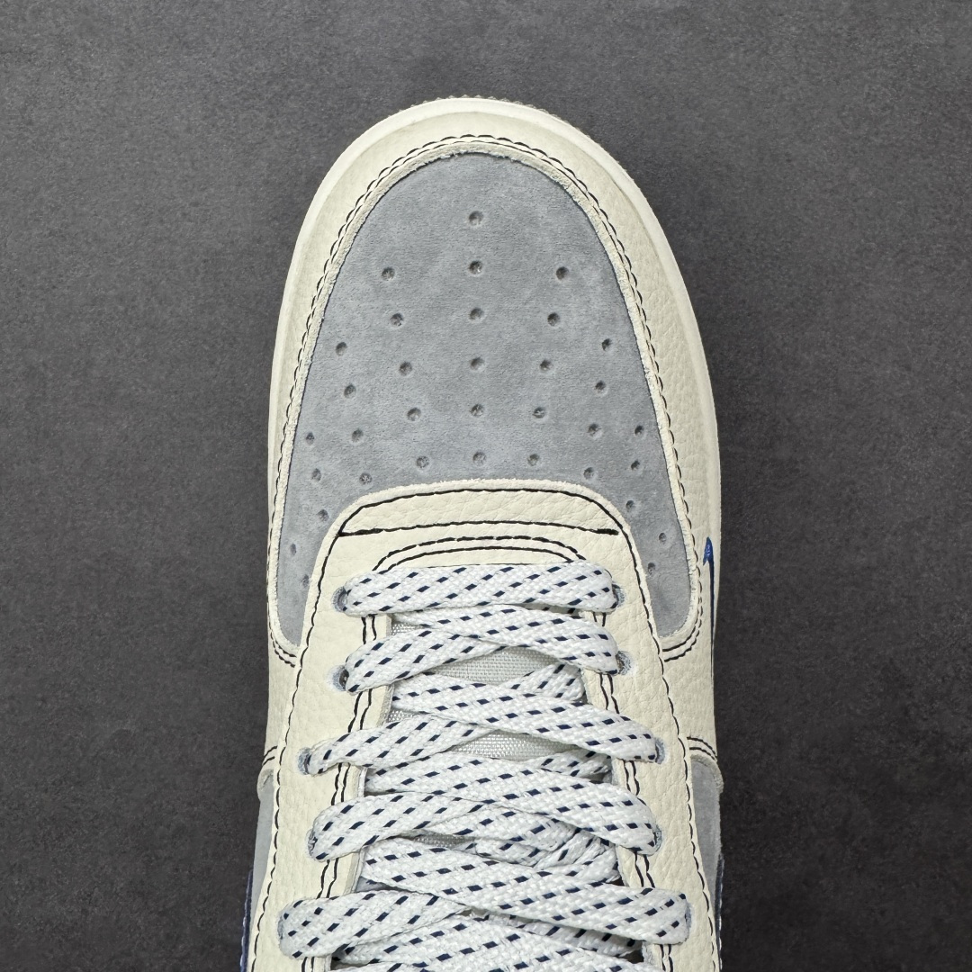 图片[8]-【定制版】Nike Air Force 1\’07 Low 斯图西联名 双拼花蓝勾 空军一号低帮休闲板鞋  #原楦头原纸板 原装鞋盒 定制五金配件 内置全掌气垫 原厂鞋底 货号：XL1979-123  尺码：36 36.5 37.5 38 38.5 39 40 40.5 41 42 42.5 43 44 44.5 45-选品中心