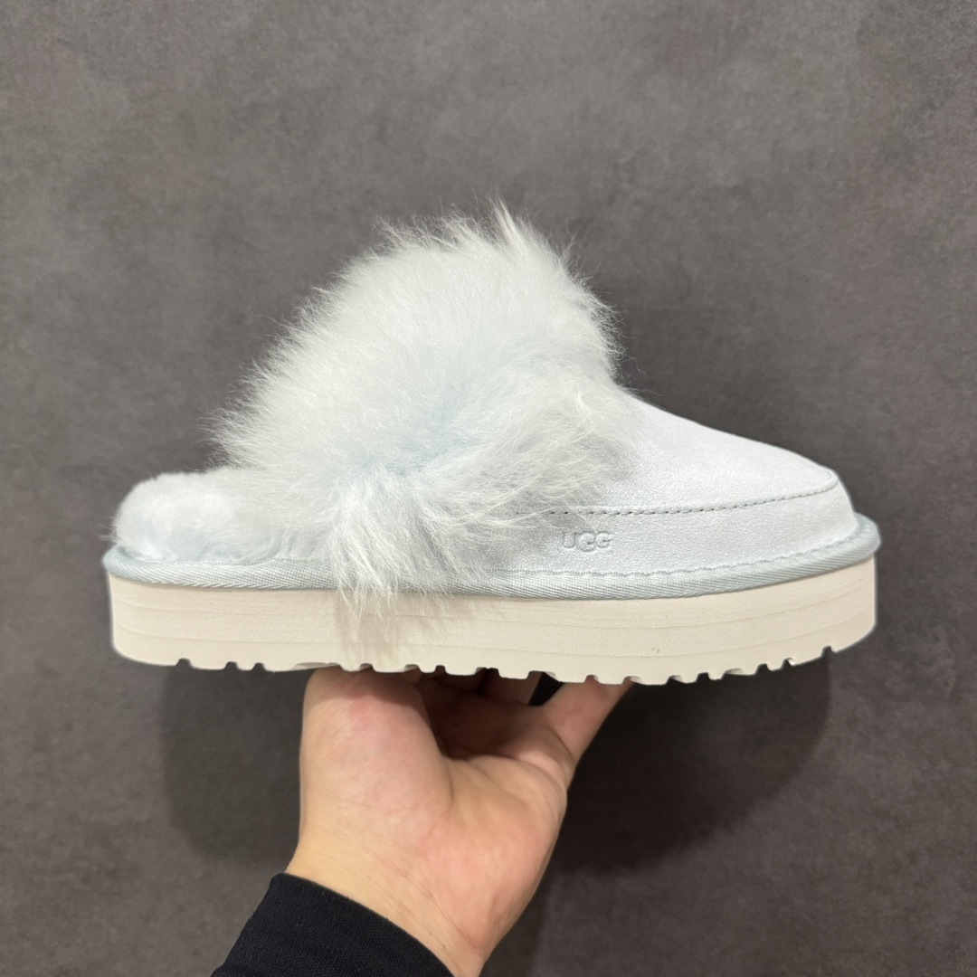 【莞产版本】平台外贸专供UGG 女子雪地靴半拖 1173930 十年品牌制鞋代工厂生产线出品 注重每一处细节 隆丰A级真羊皮毛一体 完全遵循ZP工艺流程打造 尺码:35 36 37 38 39 40-选品中心