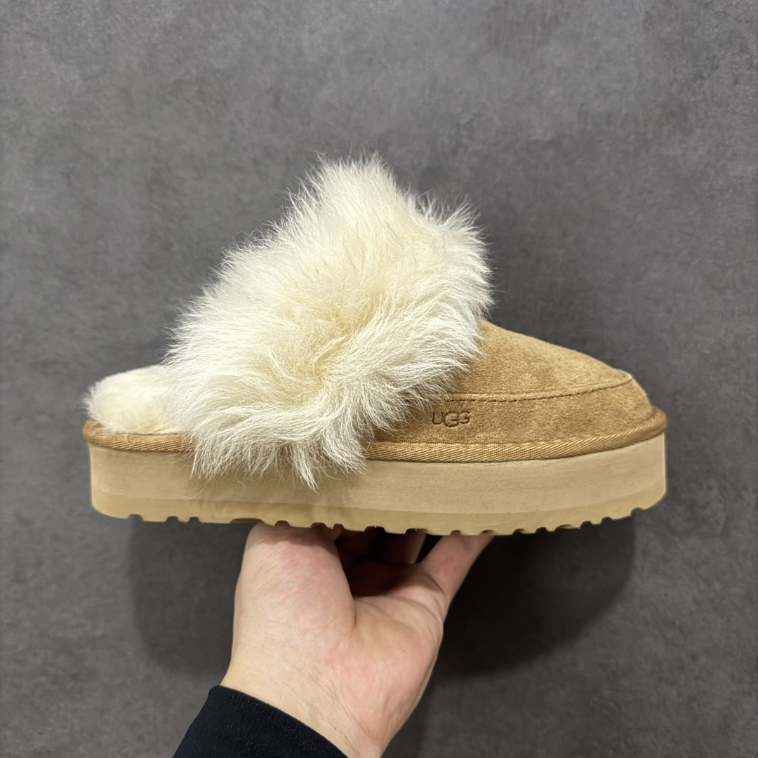 【莞产版本】平台外贸专供UGG 女子雪地靴半拖 1173930 十年品牌制鞋代工厂生产线出品 注重每一处细节 隆丰A级真羊皮毛一体 完全遵循ZP工艺流程打造 尺码:35 36 37 38 39 40-选品中心