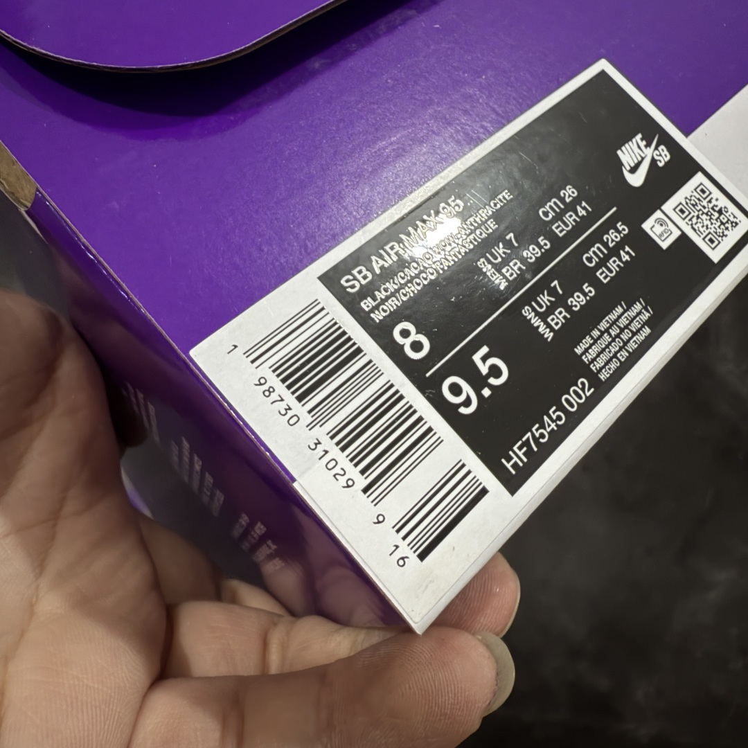 图片[9]-【KZ2.0版本】SB x Nike Air Max 95 灰白 货号：HF7545-002 纯原大厂生产线出品 原厂材料 原厂楦头 市场正确版本 区分错版 尺码：40 41 42 43 44 45 46 47.5 48 48.5-选品中心