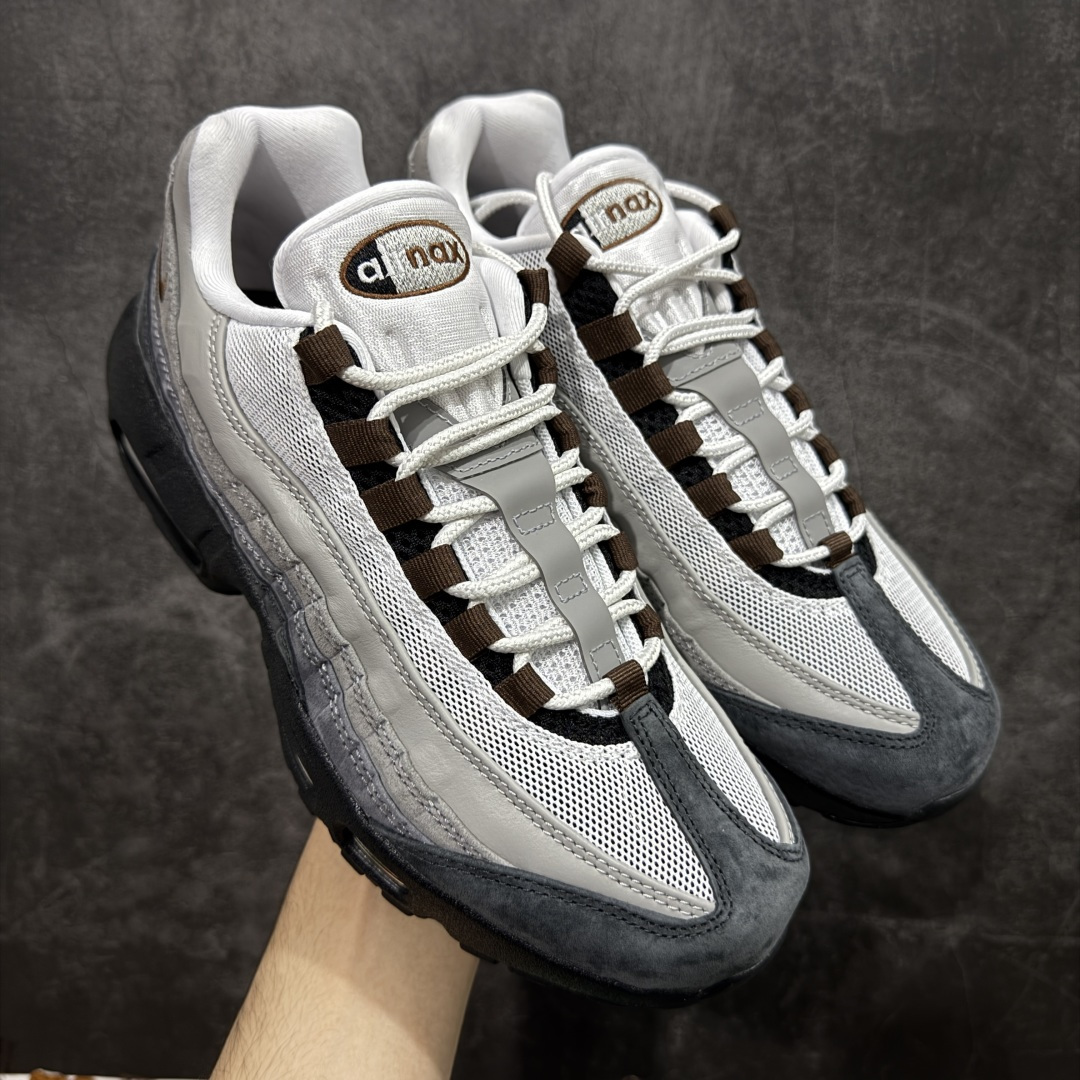【KZ2.0版本】SB x Nike Air Max 95 灰白 货号：HF7545-002 纯原大厂生产线出品 原厂材料 原厂楦头 市场正确版本 区分错版 尺码：40 41 42 43 44 45 46 47.5 48 48.5-选品中心