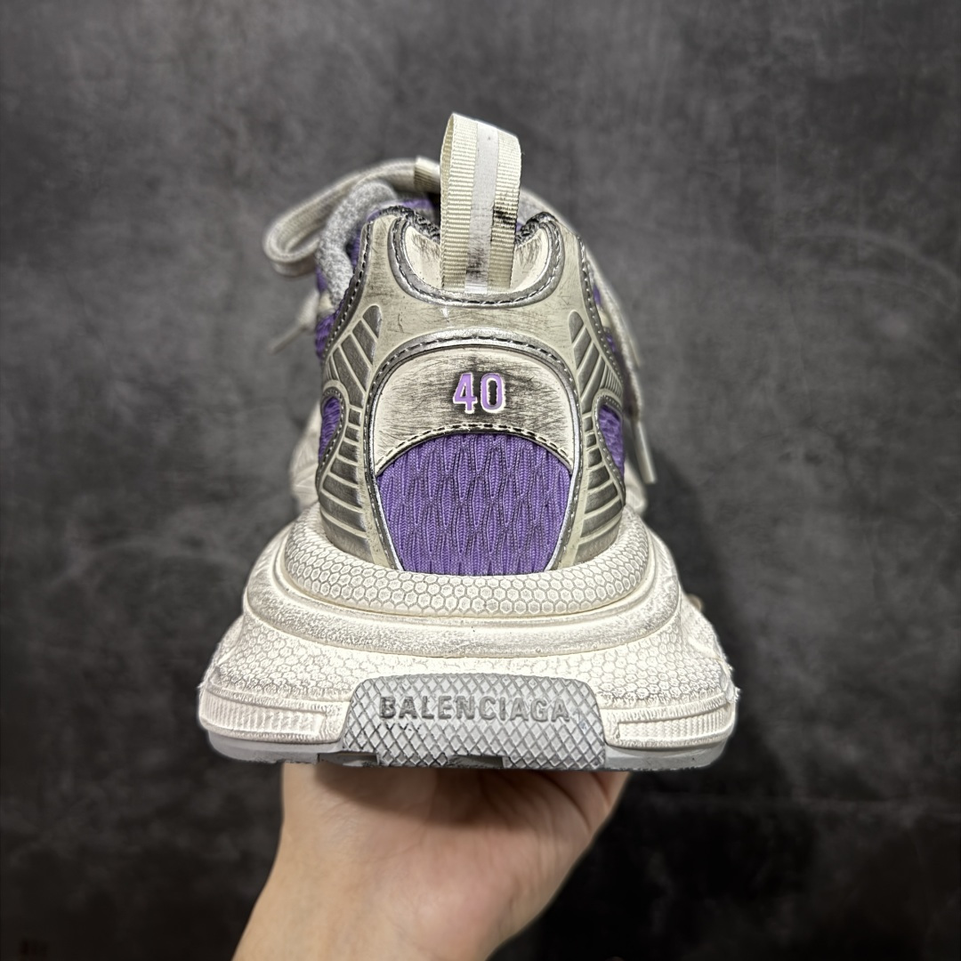 图片[4]-【XA版本】BALENCIAGA 3XL Sneakers 巴黎世家十代网布系带低帮走秀复古老爹鞋 全套原纸板楦头开发 最原汁原味的灵魂版型 全鞋荧光划线卡点 胶水把控整洁度追求极致完美 每一双都是工艺品 多重QC质检 超越公司货的品控标准 实实在在的免检产品 原盒原配 正确字体电绣 粗细、位置、大小正确 侧边TPU 透气孔匹配意产原版 正确分离大底 TPU软底 原版一致大底LOGO 立体感十足 原厂皮料水洗做旧 采购原厂网纱 不含皮革 网布材料和聚氨酯 磨损效果 鞋头边缘和后帮 Balenciaga 徽标 鞋面和后跟凸印尺码 鞋舌 3XL 橡胶品牌标识和反光细节 鞋帮拉袢和鞋舌拉祥 配反光细节 备用鞋带在鞋履前侧 可在穿着前取下 便于不同造型搭配 偏大一码 尺码：35-46-选品中心