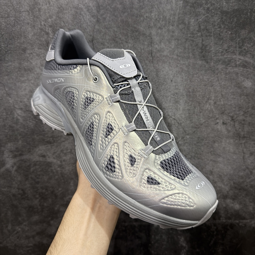 图片[3]-【绿x版本】SALOMON萨洛蒙 XT-WHISPER VOID 舒适柔软 休闲跑步鞋 男女同款 陨石灰 478756 纯原外贸平台特供订单 耗时半年巨作 #全套原纸板楦头开发 #原厂特供网布配套加持 #确保原汁原味 完美呈现版型 #原档数据独家私模五层组合大底 #男女鞋同步官方开发至46 #原装Ortholite轻量化鞋垫 #中底布带钢印编号 原厂TPU锁扣 #进口港宝加持 后跟自然饱满 还原公司包裹性 #鞋面采用SENSIFT贴合技术 #全方位贴合包裹脚型 #鞋跟部鞋底牵引设计 #提供强大的抓地性能 #更适应野外崎岖不平的道路 #基于 SALOMON 初代 XT 鞋身造型并搭载 4D ADVANCED CHASSIS™ 大底打造而成 为这款 XT-WHISPER 带来了多项足部控制与保护等功能性 如在运动过程中控制左右晃动的过程而提高稳定性、改善长途越野过程中足中到足尖的过渡、提高感知岩石的精确度以抵抗尖锐物体对脚底的伤害以及采用动态缓冲来增强穿着舒适感 从而减轻疲劳感 使 XT-WHISPER 成为一双舒适且安全的户外之履 货号：478756 尺码：36 36.5 37.5 38 38.5 39 40 40.5 41 42 42.5 43 44 45 46-选品中心