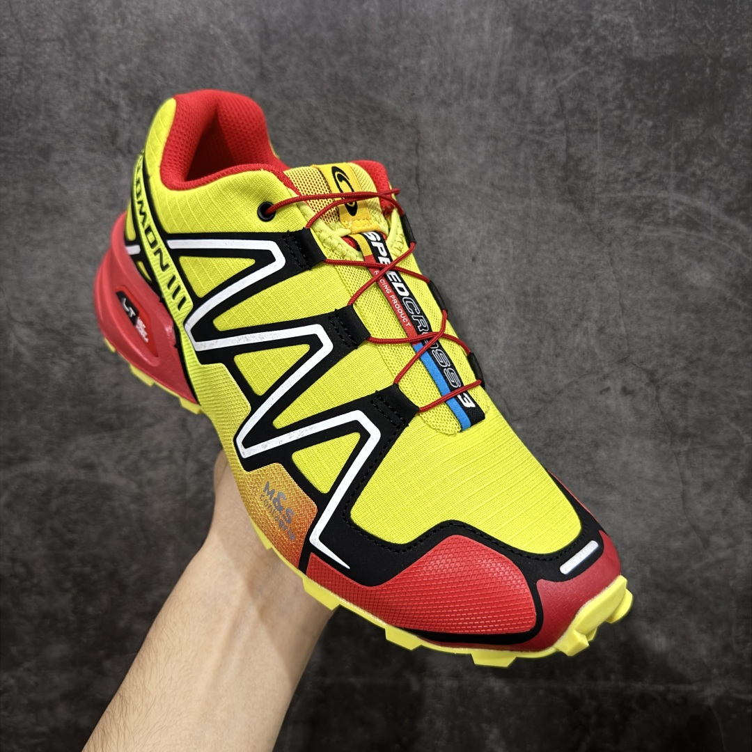 【纯原】萨洛蒙/Salomon Speed Cross 3 织物皮革低帮全能越野透气休闲运动鞋 Salo