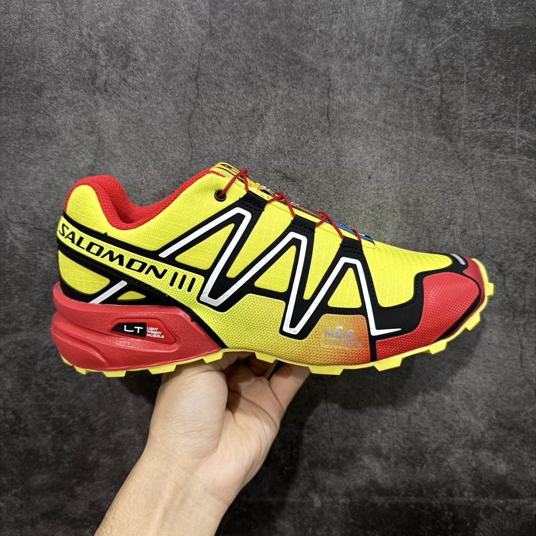 【纯原】萨洛蒙/Salomon Speed Cross 3 织物皮革低帮全能越野透气休闲运动鞋 Salo