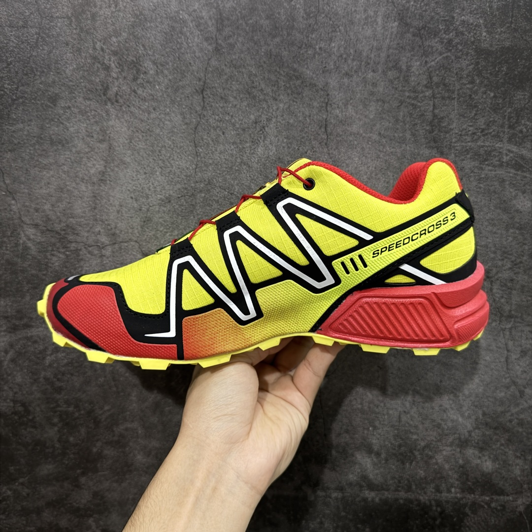 【纯原】萨洛蒙/Salomon Speed Cross 3 织物皮革低帮全能越野透气休闲运动鞋 Salo