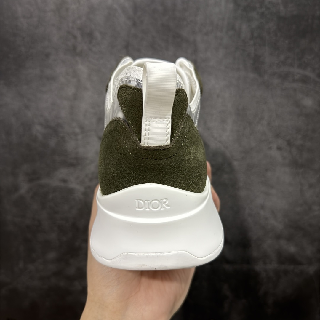 图片[4]-【广东礼盒版】Dior/迪奥 B25 Oblique Runner Sneaker 黑白 老爹风系带低帮透气休闲运动慢跑鞋 #原版购入开发 这款 B25 Runner运动鞋结合运动版型与 Dior 优雅的经典标识。采用迪奥灰和白色光滑牛皮革精心制作，饰以经典的米色和黑色 Oblique 印花提升格调。搭配白色纹理橡胶鞋底，可为各式休闲造型增添经典气质，更显精致 配送专柜精美包装，面料采用原版定制牛皮+Oblique 印花布 定制进口超细纤维 增高3.5CM 尺码：39 40 41 42 43 44 45 46-选品中心
