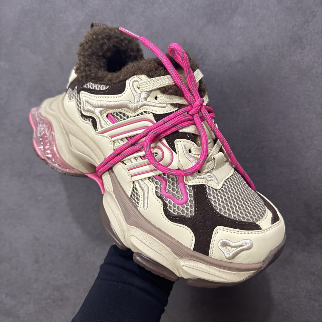 图片[3]-【公司级】GG-CC 明星同款 加毡 绑带镂空水晶底老爹鞋 #三层组合月牙底 柔软有弹性的月牙底和增加舒适度显腿长的5cm内增高 货号：G25X3233B 咖色 尺码：35 36 37 38 39 40-选品中心