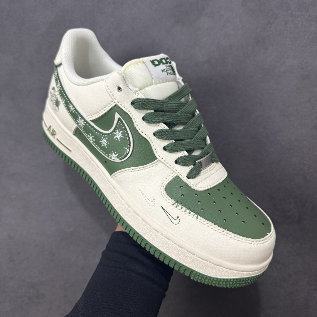 图片[3]-【定制版】Nike Air Force 1\’07 Low 北面联名 珠穆朗玛峰 空军一号低帮休闲板鞋  #原楦头原纸板 原装鞋盒 定制五金配件 内置全掌气垫 原厂鞋底 货号：JP8028-065  尺码：36 36.5 37.5 38 38.5 39 40 40.5 41 42 42.5 43 44 44.5 45-选品中心
