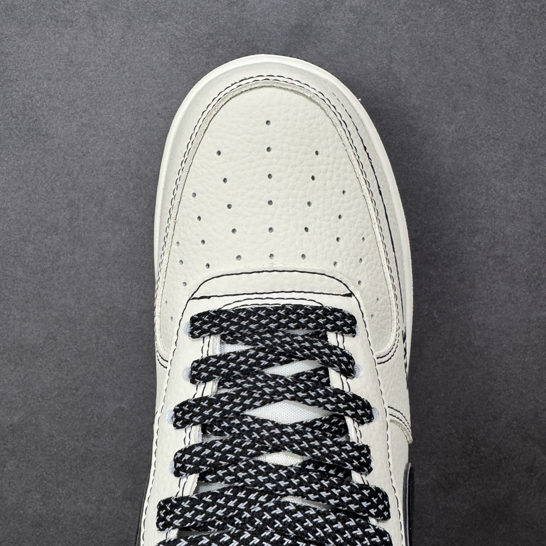 图片[8]-【定制版】Nike Air Force 1 \’07 Low “古驰联名——米黑线黑银勾”空军一号 高端定制 低帮 运动鞋 休闲鞋 折边针车 工艺难度大 原楦头原纸板 原装鞋盒 定制五金配件 内置全掌气垫 原厂鞋底 货号：KJ1688-020 尺码：36 36.5 37.5 38 38.5 39 40 40.5 41 42 42.5 43 44 44.5 45-选品中心