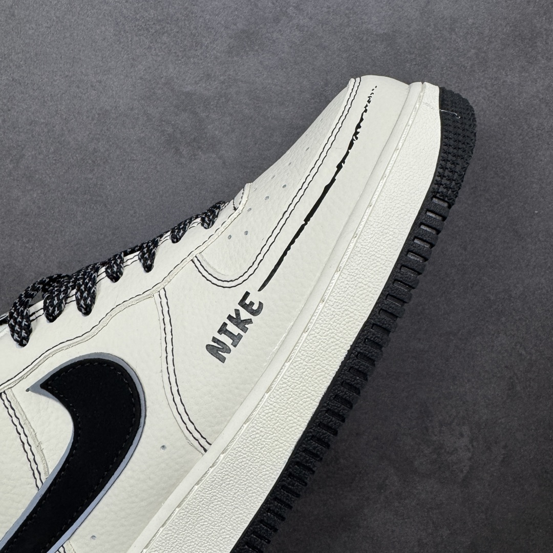 图片[5]-【定制版】Nike Air Force 1 \’07 Low “古驰联名——米黑线黑银勾”空军一号 高端定制 低帮 运动鞋 休闲鞋 折边针车 工艺难度大 原楦头原纸板 原装鞋盒 定制五金配件 内置全掌气垫 原厂鞋底 货号：KJ1688-020 尺码：36 36.5 37.5 38 38.5 39 40 40.5 41 42 42.5 43 44 44.5 45-选品中心