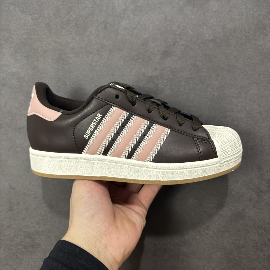 【GX版本】Adidas Originals Superstar II全新配色 贝壳头休闲板鞋 独家控货 平台正单 全鞋百分百原材料 全鞋电脑针车 Logo针车间距针数原版一致 皮料切割冲裁零瑕疵 原鞋一致含胶量大底 原盒中文内外标 大几率过验 不对比市面只对比原鞋 只服务最高端市场 货号：JQ6473 尺码：35-46-选品中心