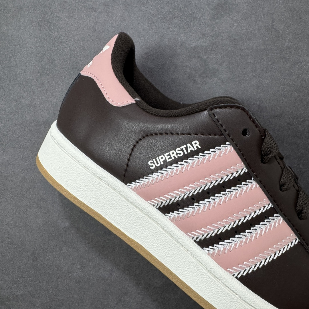 图片[6]-【GX版本】Adidas Originals Superstar II全新配色 贝壳头休闲板鞋 独家控货 平台正单 全鞋百分百原材料 全鞋电脑针车 Logo针车间距针数原版一致 皮料切割冲裁零瑕疵 原鞋一致含胶量大底 原盒中文内外标 大几率过验 不对比市面只对比原鞋 只服务最高端市场 货号：JQ6473 尺码：35-46-选品中心