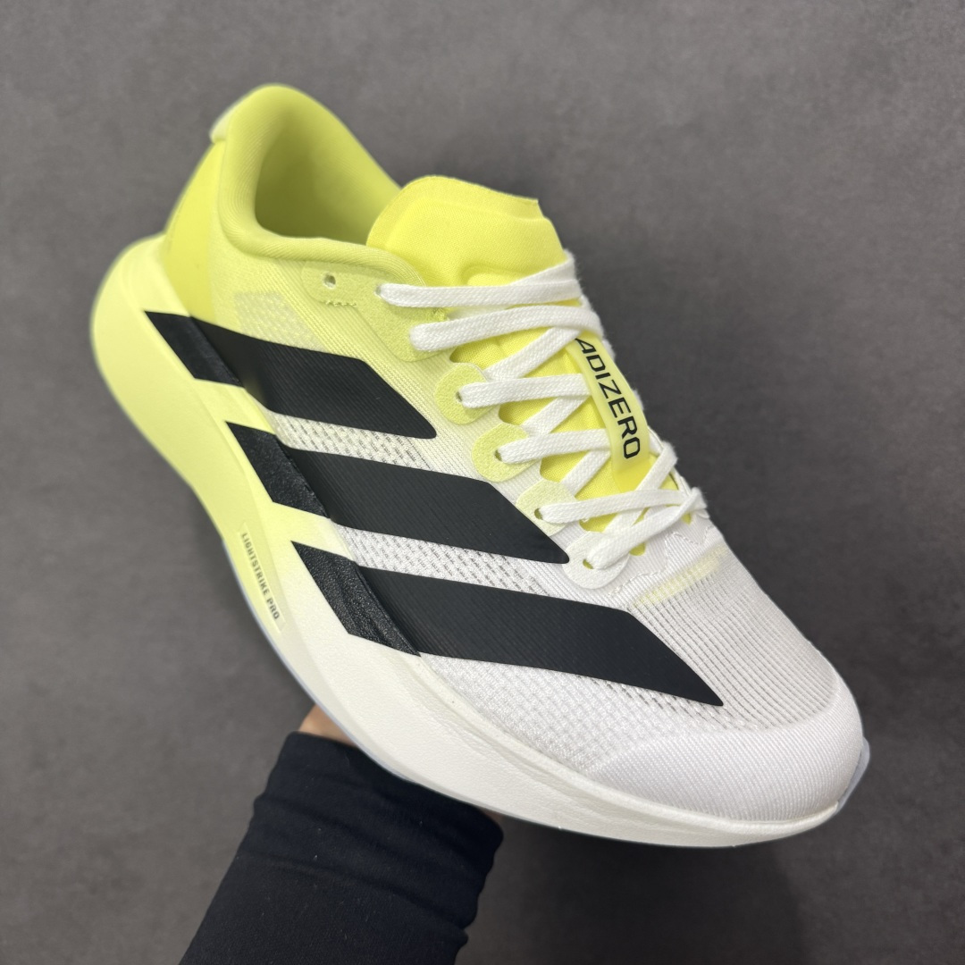 图片[3]-【公司级】Ad Adizero Evo SL 轻盈跑鞋 耐磨减震专业跑步鞋 冲向目标，一路向前，不断挑战和突破自我 无论是平时训练还是马拉松，让这款adidas跑步鞋伴你畅快开跑 兼具舒适性和结构感，搭载Lightstrike科技，为步伐注入活力 货号：JH6209 尺码：36 36.5 37 38 38.5 39 40 40.5 41 42 42.5 43 44 44.5 45 编码：FSB210220-选品中心