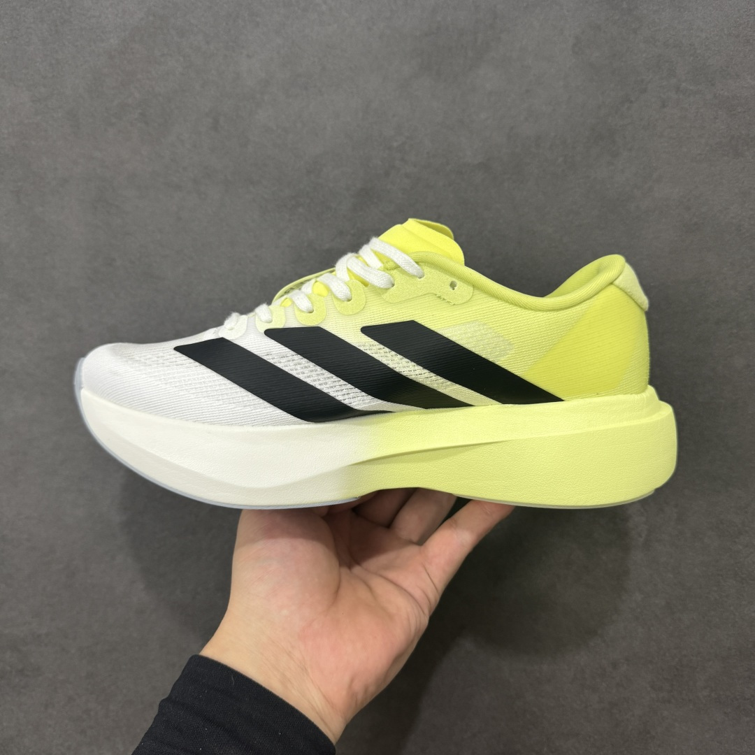 图片[2]-【公司级】Ad Adizero Evo SL 轻盈跑鞋 耐磨减震专业跑步鞋 冲向目标，一路向前，不断挑战和突破自我 无论是平时训练还是马拉松，让这款adidas跑步鞋伴你畅快开跑 兼具舒适性和结构感，搭载Lightstrike科技，为步伐注入活力 货号：JH6209 尺码：36 36.5 37 38 38.5 39 40 40.5 41 42 42.5 43 44 44.5 45 编码：FSB210220-选品中心