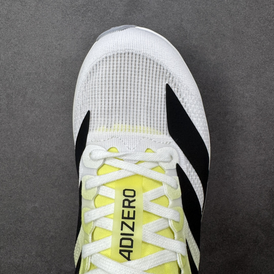 图片[8]-【公司级】Ad Adizero Evo SL 轻盈跑鞋 耐磨减震专业跑步鞋 冲向目标，一路向前，不断挑战和突破自我 无论是平时训练还是马拉松，让这款adidas跑步鞋伴你畅快开跑 兼具舒适性和结构感，搭载Lightstrike科技，为步伐注入活力 货号：JH6209 尺码：36 36.5 37 38 38.5 39 40 40.5 41 42 42.5 43 44 44.5 45 编码：FSB210220-选品中心