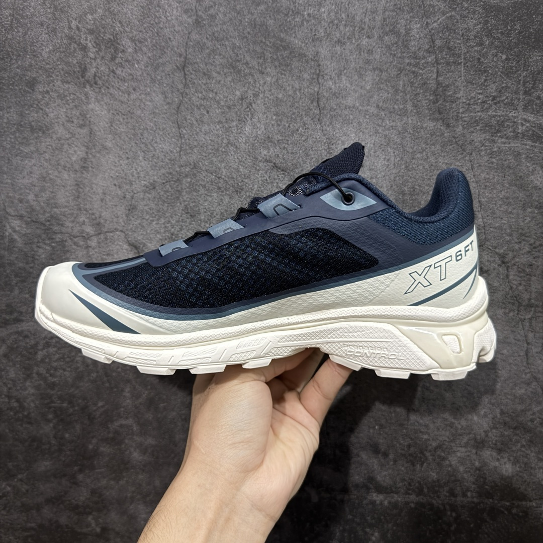 图片[2]-【PK升级版】SALOMON XT-6 FT 萨洛蒙潮流越野机能户外功能鞋 471510 全新版本出货 好货不怕晚 品质 细节 材料都是肉眼可以见！ 售前售后也是其它工厂无法匹敌！ 纯原外贸平台特供订单 耗时半年巨作 全套原纸板楦头开发 原厂特供网布配套加持 确保原汁原味 完美呈现版型 原档数据独家私模五层组合大底 原装Ortholite轻量化鞋垫 中底布带钢印编号 原厂TPU锁扣 进口港宝加持 后跟自然饱满 还原公司包裹性 鞋面以“锯齿”状的包裹系统呈现 在基色底之下加入了各种色点缀 将公司的最新技术和时尚前卫的造型融入耐用的长跑款式中 鞋面由 TPU 薄膜制成 并焊接在高耐磨网眼上 使其既时尚又坚固 由 ACS底盘支撑 可增强稳定性和支撑力 以及由橡胶凸耳 Contragrip外底覆盖的 EVA 缓冲中底 旨在应对崎岖的地形 鞋舌上的彩色Salomon 标签、Quicklace 系统以及鞋头、鞋舌和鞋跟上的附加品牌使细节更加完美 让穿着者可以轻松驾驭户外与通勤下的任何运动生活场景 无缝鞋身户外随意纵横 颜值与脚感兼备 出街通勤 绝对非常吸睛 你值得拥有 尺码：36 36.5 37.5 38 38.5 39 40 40.5 41 42 42.5 43 44 44.5 45-选品中心