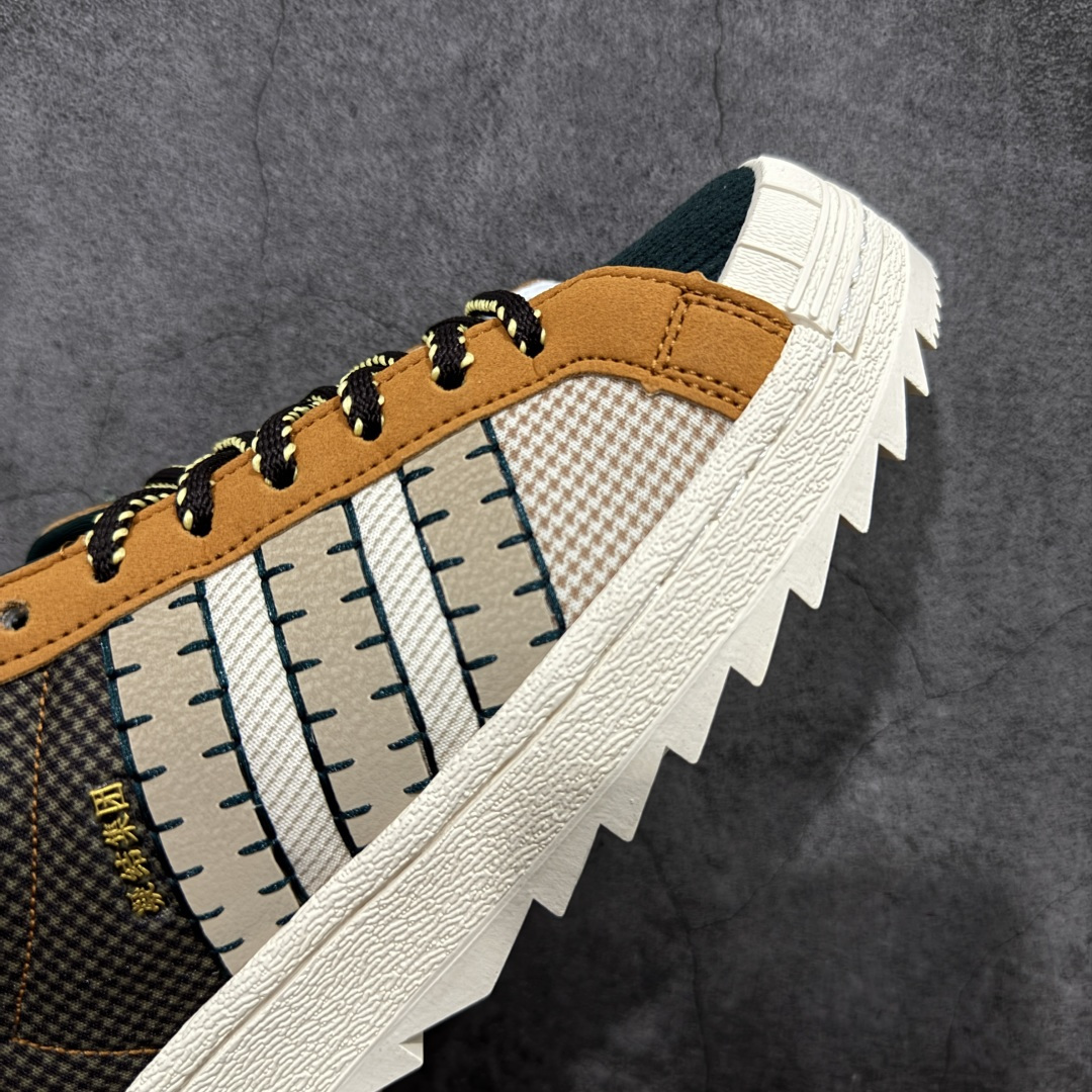 图片[6]-【公司级】 CLOT x adidas originals SUPERSTAR PATCHWORK 舒适百搭 鸳鸯 生活休闲鞋 男女同款 米棕 Adidas Originals Superstar 冠希联名 贝壳头休闲板鞋 独家控货 平台正单 全鞋百分百原材料 全鞋电脑针车 Logo针车间距针数原版一致 皮料切割冲裁零瑕疵 原鞋一致含胶量大底 原盒中文内外标 大几率过验 不对比市面只对比原鞋 只服务最高端市 货号：JR6490 尺码：35 36 36.5 37 38 38.5 39 40 40.5 41 42 42.5 43 44 45-选品中心