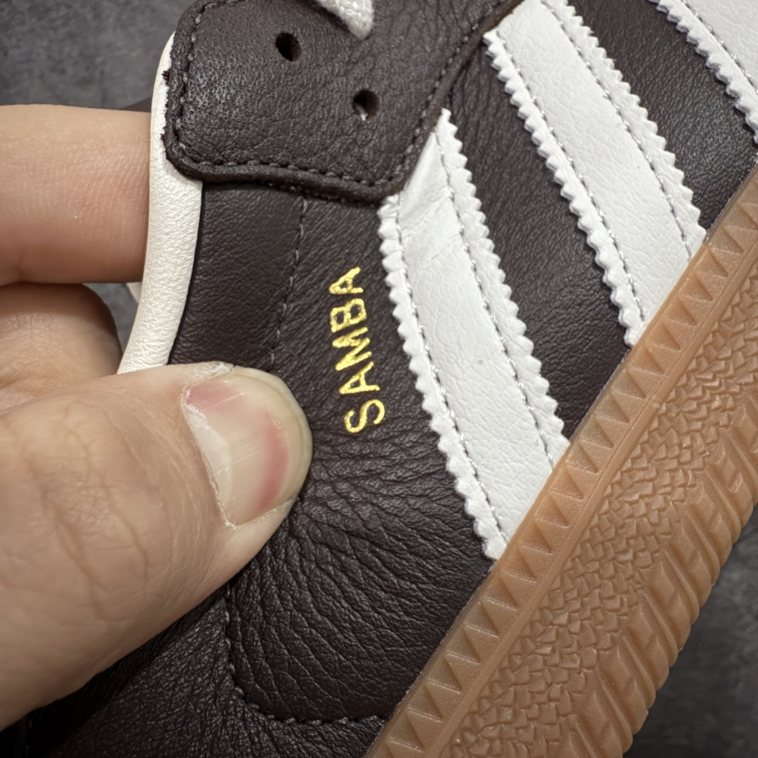 图片[3]-【CG纯原】市面最顶级品质没有之一！ 此版鞋身全部采用进口原厂头层皮 原厂头层 区分市面偷工减料！ Adidas Originals Samba 桑巴德训鞋 棕红色 原版原楦原材，99.999%还原度 鞋带都是原厂的，系鞋带的方式都同步ZP！ 货号：JR0891 尺码：36 36.5 37 38 38.5 39 40 40.5 41 42 42.5 43 44 44.5 45-选品中心