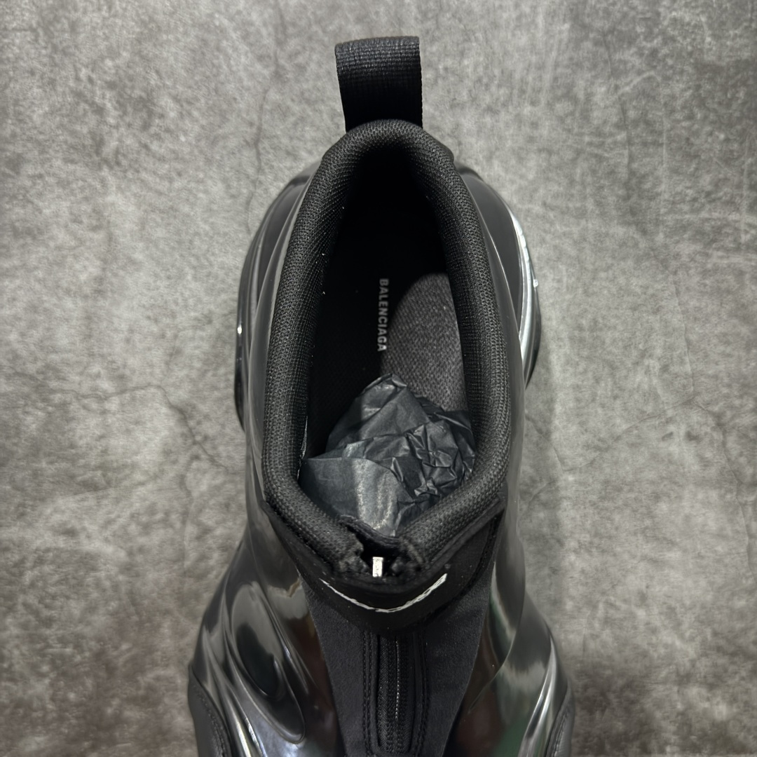 图片[8]-【XA版本】Balenciaga巴黎世家 basketball Sneaker 篮球鞋 圆头拉链 中帮 生活休闲鞋 黑色 原鞋购入 全新开发出品 细节多次较对 原材料制作 酷炫鞋型 类似于喷泡风格 上脚百搭 尺码：36-46-选品中心