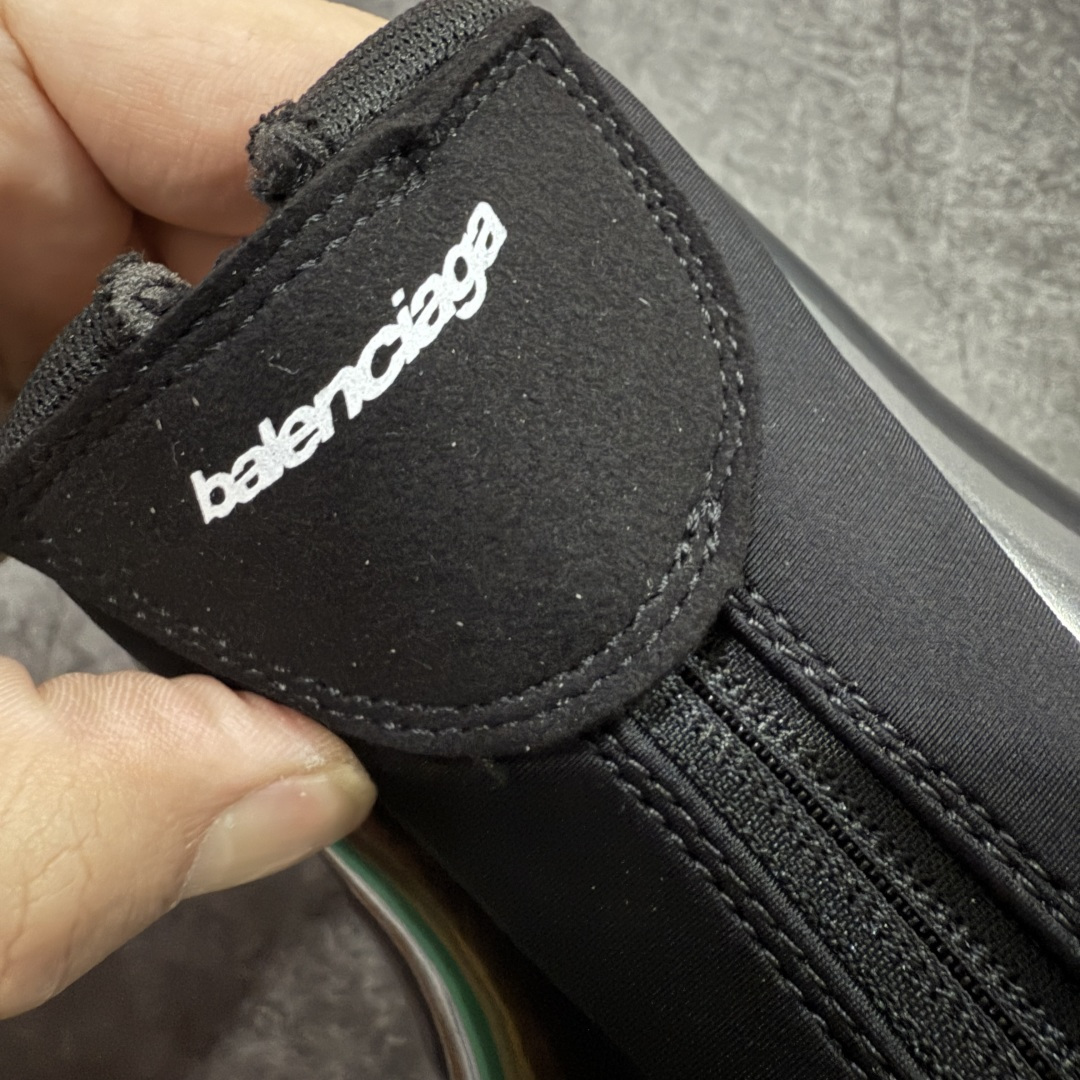 图片[6]-【XA版本】Balenciaga巴黎世家 basketball Sneaker 篮球鞋 圆头拉链 中帮 生活休闲鞋 黑色 原鞋购入 全新开发出品 细节多次较对 原材料制作 酷炫鞋型 类似于喷泡风格 上脚百搭 尺码：36-46-选品中心