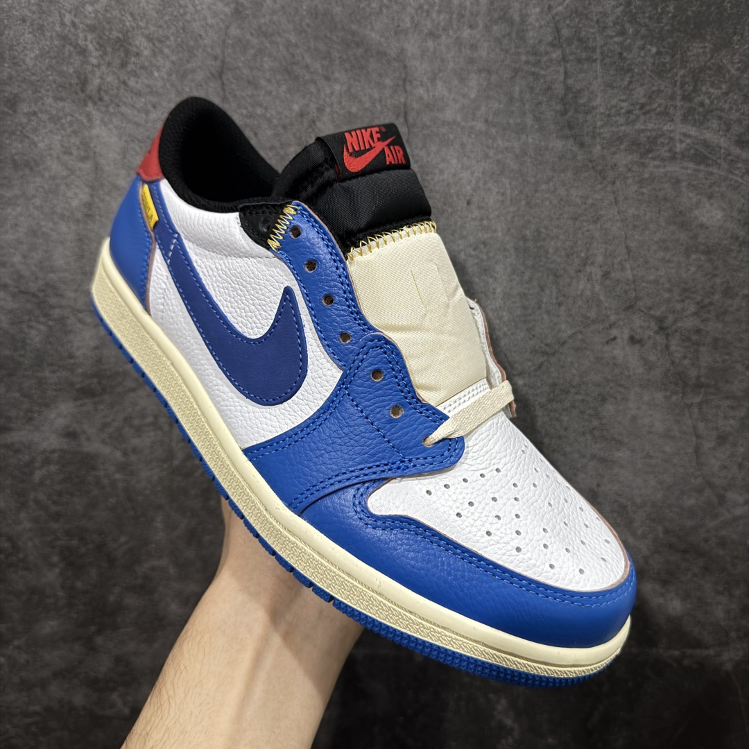 图片[3]-【KZ纯原】Union x Air Jordan 低帮白蓝红 AJ1低邦 男女同款 乔丹篮球鞋系列 HQ6998-146 国内一线头部知名大厂出品 高端外贸零售专供品质 原鞋原楦头纸板开发 原厂防尘纸 极致一眼正品既视感 尺码：36-47.5带半码-选品中心