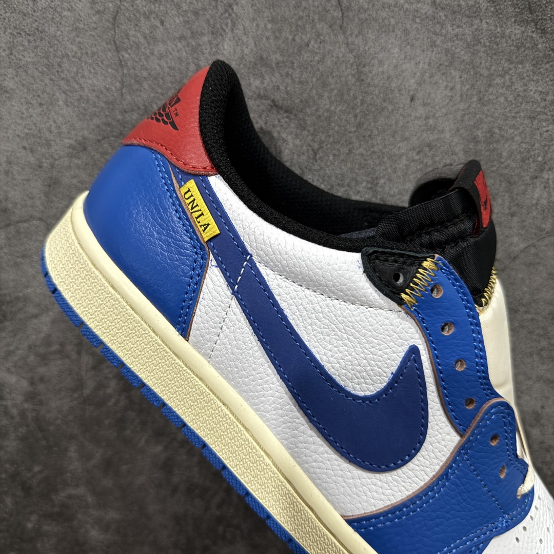 图片[7]-【KZ纯原】Union x Air Jordan 低帮白蓝红 AJ1低邦 男女同款 乔丹篮球鞋系列 HQ6998-146 国内一线头部知名大厂出品 高端外贸零售专供品质 原鞋原楦头纸板开发 原厂防尘纸 极致一眼正品既视感 尺码：36-47.5带半码-选品中心