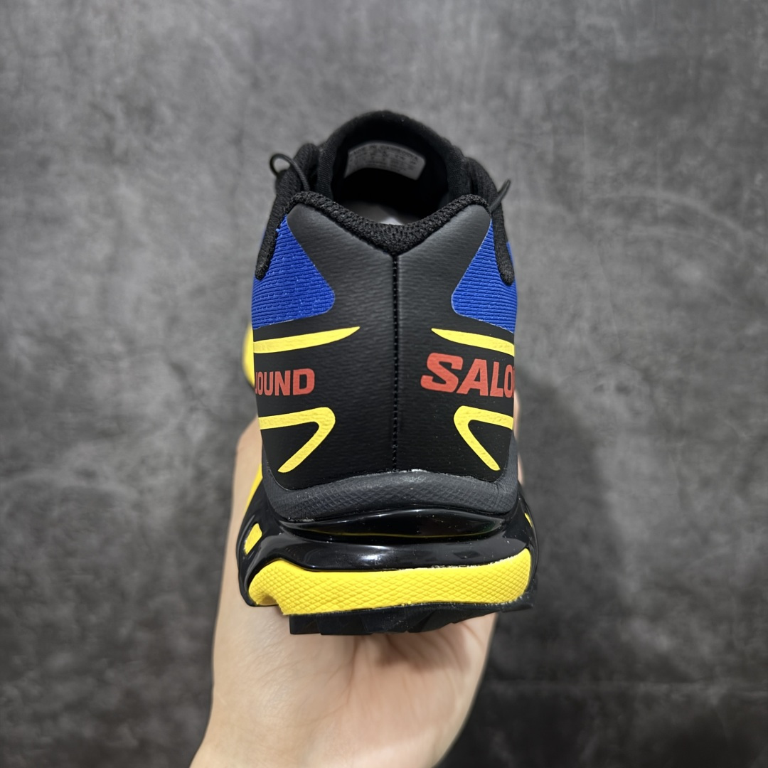 图片[4]-【纯原M版】JJJJound x SALOMON萨洛蒙 XT-6 舒适百搭 耐磨透气支撑 低帮 户外功能鞋 男女同款 蓝黄 491304 顶级原盒配置 外机能登山跑鞋 纯原外贸平台特供订单 耗时半年巨作 全套原纸板楦头开发 原厂特供网布配套加持 确保原汁原味 完美呈现版型 原档数据独家私模五层组合大底 原装Ortholite轻量化鞋垫 中底布带钢印编号 原厂TPU锁扣 进口港宝加持 后跟自然饱满 还原公司包裹性 鞋面以“锯齿”状的包裹系统呈现 在基色底之下加入了各种色点缀 将公司的最新技术和时尚前卫的造型融入耐用的长跑款式中 鞋面由 TPU 薄膜制成 并焊接在高耐磨网眼上 使其既时尚又坚固 由 ACS底盘支撑 可增强稳定性和支撑力 以及由橡胶凸耳 Contragrip外底覆盖的 EVA 缓冲中底 旨在应对崎岖的地形 鞋舌上的彩色Salomon 标签、Quicklace 系统以及鞋头、鞋舌和鞋跟上的附加品牌使细节更加完美 让穿着者可以轻松驾驭户外与通勤下的任何运动生活场景 无缝鞋身户外随意纵横 颜值与脚感兼备 出街通勤 绝对非常吸睛 你值得拥有 尺码：36 36.5 37.5 38 38.5 39 40 40.5 41 42 42.5 43 44 44.5 45-选品中心